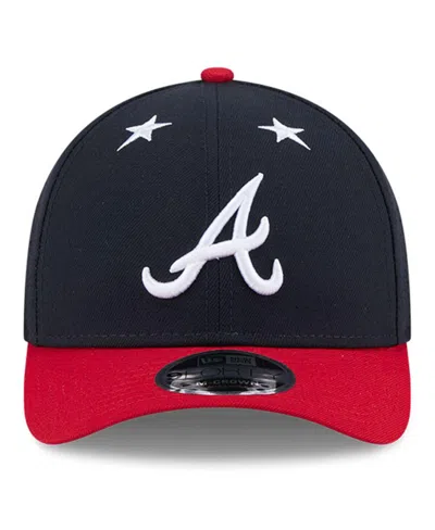 New Era Men's Navy/red Atlanta Braves 2025 Mlb All-star Game 9forty M-crown Adjustable Hat In Multi