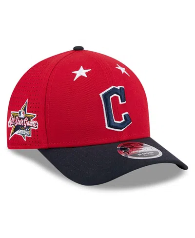 New Era Men's Red/navy Cleveland Guardians 2025 Mlb All-star Game 9forty M-crown Adjustable Hat In Multi