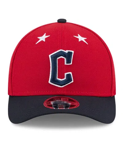 New Era Men's Red/navy Cleveland Guardians 2025 Mlb All-star Game 9forty M-crown Adjustable Hat In Multi