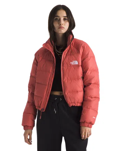 The North Face Hydrenalite Hooded Down Jacket In Red