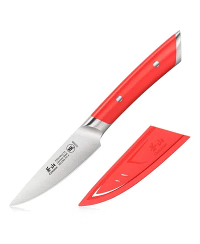 Cangshan Helena Series 3.5" Paring Knife With Sheath In Red