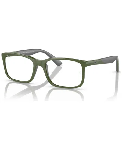 Ray-ban Jr Kids Rectangle Eyeglasses, Rb1621 47