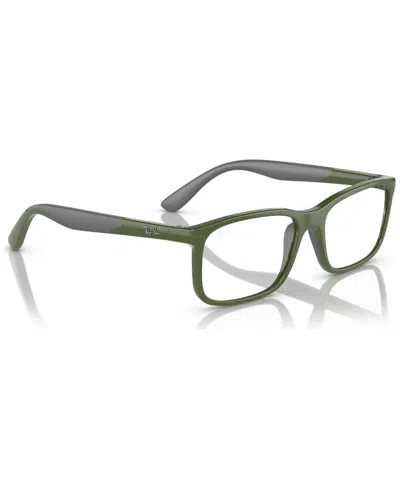 Ray-ban Jr Kids Rectangle Eyeglasses, Rb1621 47