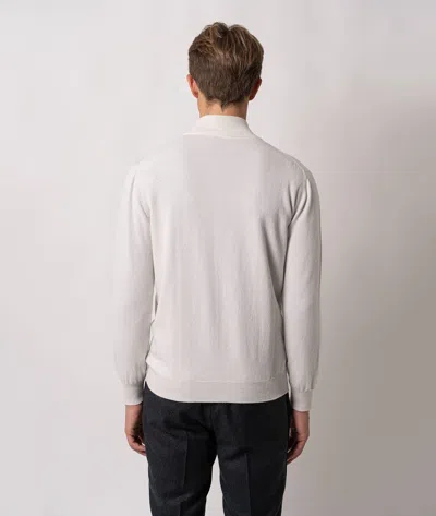 Larusmiani Cardigan Full Zip Warth Jacket In Gray