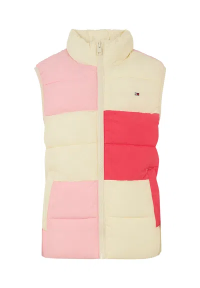 Tommy Hilfiger Multicolor Vest For Girl With Flag In Multi
