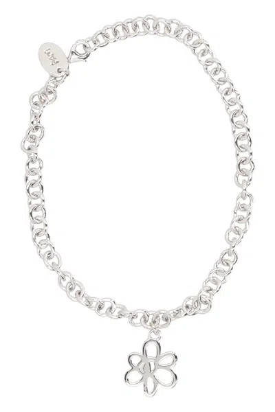 Perks And Mini P.a.m. Gesture Frame Pendant Chain Bracelet In Silver