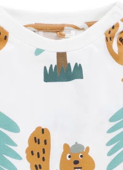 Stella Mccartney Squirrel-tree Print Top In White