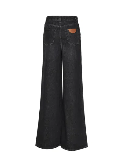 Chloé Loose Black Washed Jeans