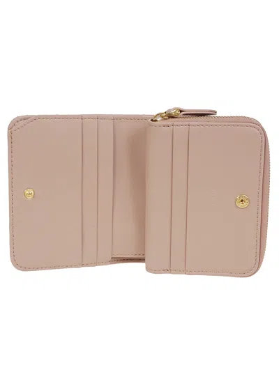 Valentino Quilted Zip Around Wallet 67 In Metallic