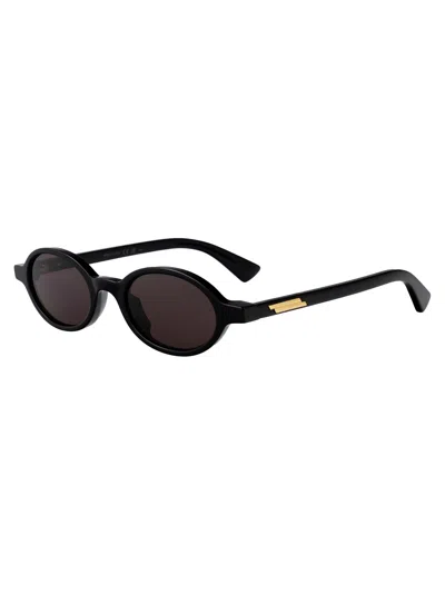 Bottega Veneta Acetate Black Sunglasses In Multi