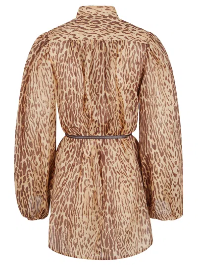 Zimmermann Cascadian Tunic In Brown