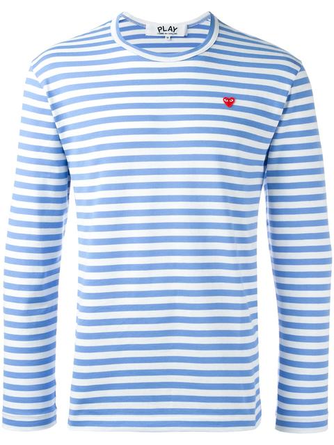 commes des garcons play striped shirt