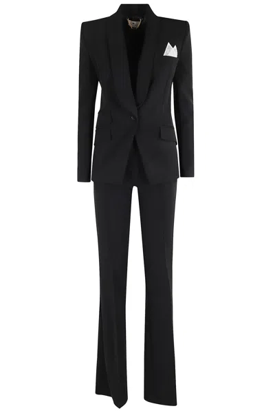 Elisabetta Franchi Knee Length Suit Flare Pants In Black