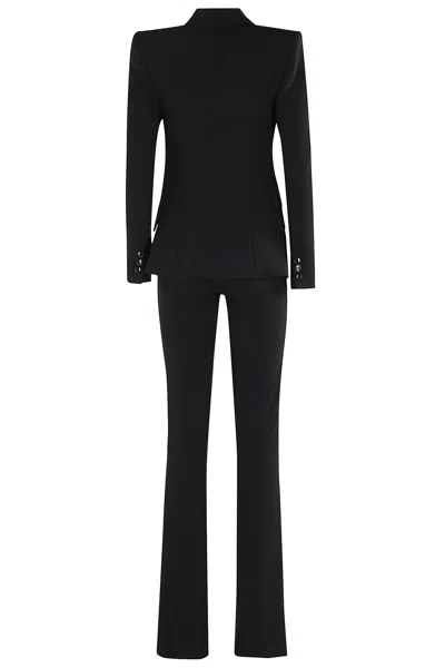 Elisabetta Franchi Knee Length Suit Flare Pants In Black