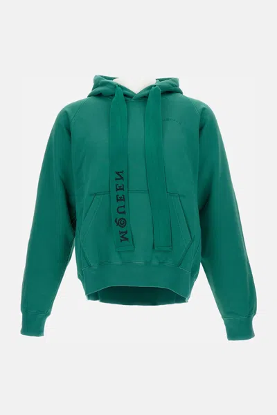 Alexander Mcqueen Hoodie In Green