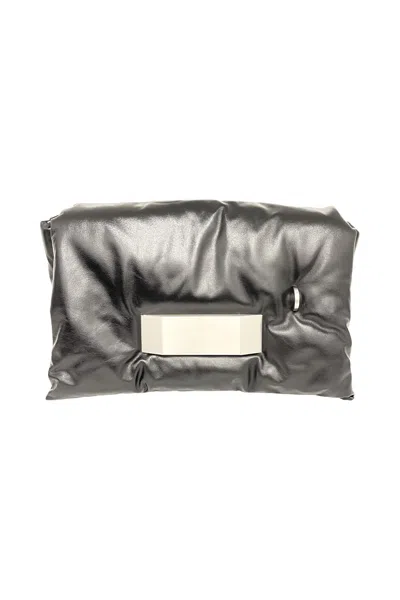 Rick Owens Pillow-effect Leather Shoulder Bag In Black
