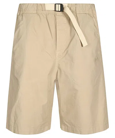 Msgm Cotton Bermuda Shorts In Neutral