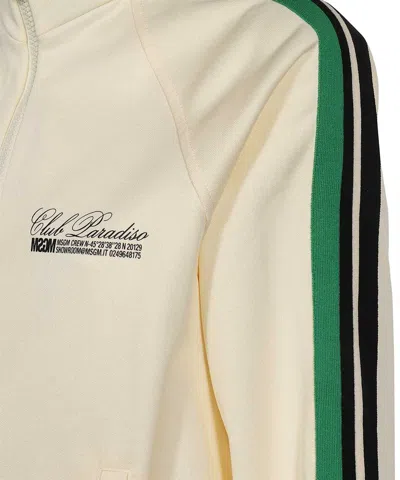 Msgm Full Zip Hoodie In Multi