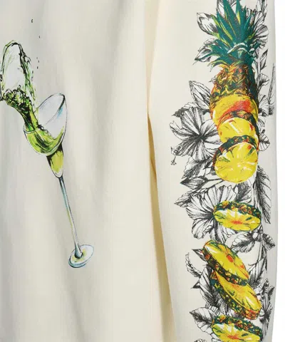 Msgm Graphic-print Sweatshirt In Multi