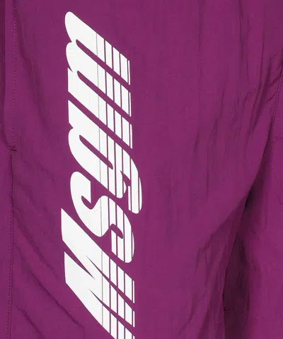 Msgm Swim Shorts In Purple