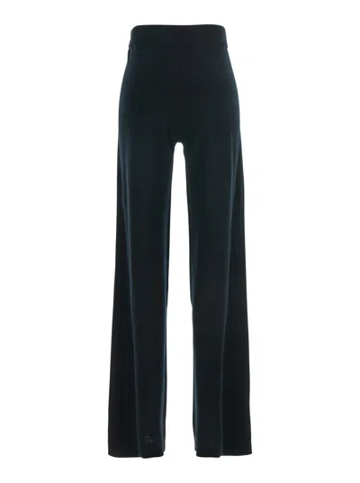 Allude Trousers Blacks And Greys In Black
