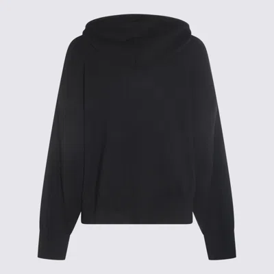 Antonelli Hooded Knitted Sweater In Black