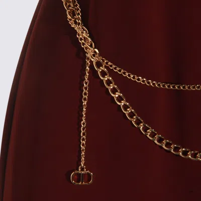 Twinset Vestido Midi - Rojo Oscuro In Burgundy