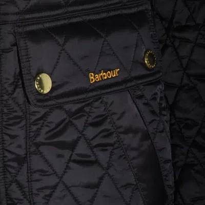 Barbour Quilted Jacket With Long Sleeves And Pockets In Black