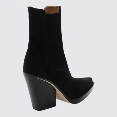 Paris Texas Dallas Suede Ankle Boots In Black