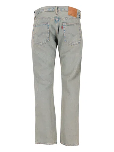 Levi's 501 Button-fly Jeans In Gray