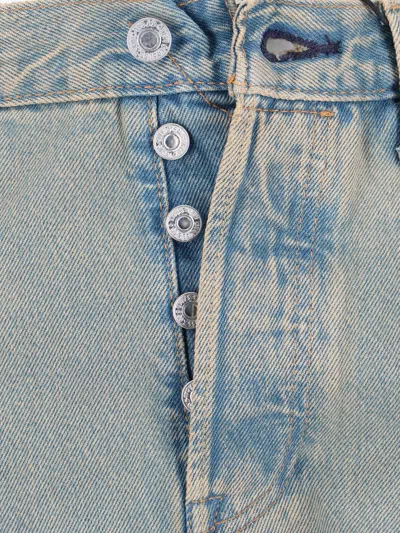 Levi's 501 Button-fly Jeans In Gray