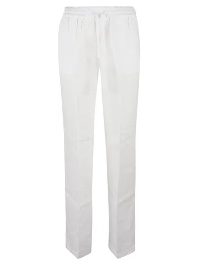Re-hash Linen Trousers In White
