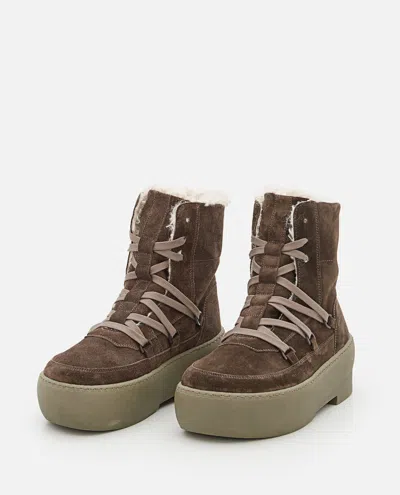 Gia Borghini Green Lace Up Boots In Green