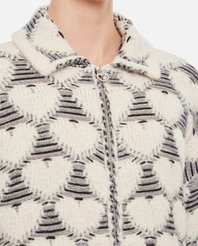 Marco Rambaldi Floating Heart Knitted Jacket In Multi