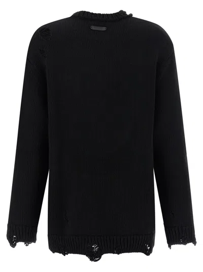 Moschino Couture Black Wool Sweatshirt In Black