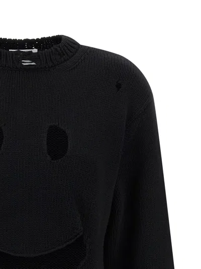 Moschino Couture Black Wool Sweatshirt In Black