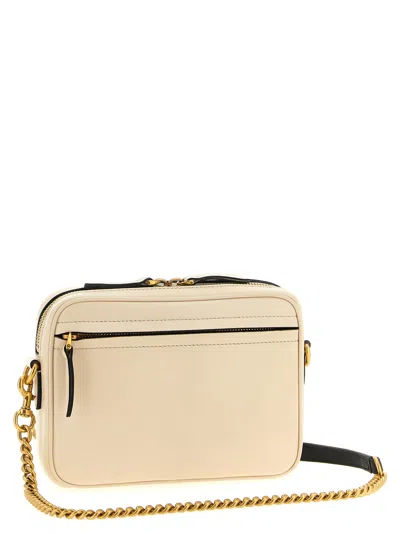 Valentino Ivory Nappa Leather Viva Superstar Crossbody Bag In Multi