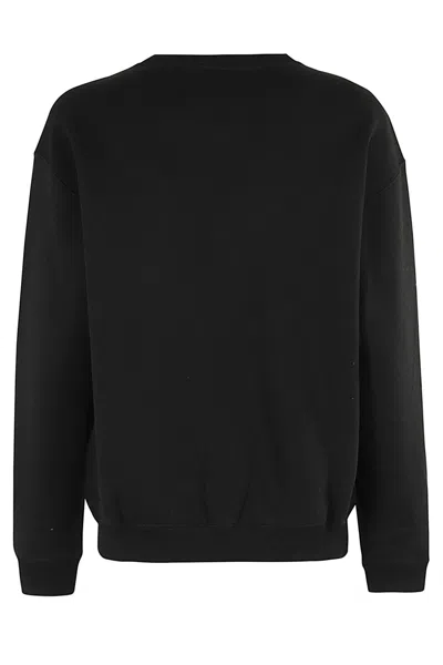 Polo Ralph Lauren Relaxed-fit Long-sleeve Top With Embroidered Logo In Black