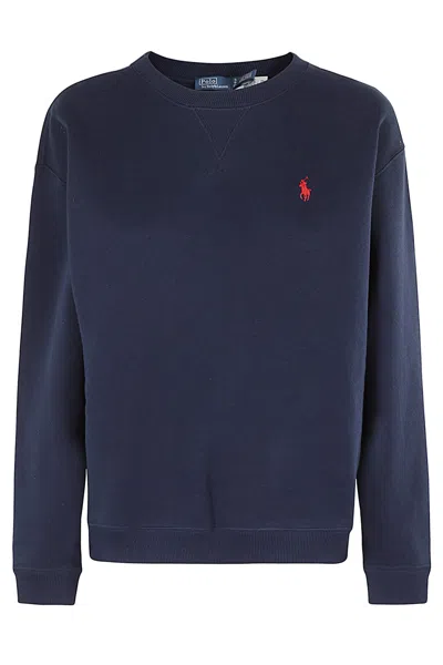 Polo Ralph Lauren Po-long Sleeve Sweatshirt In Blue
