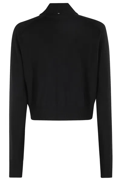 Sportmax Perseus Black Cardigan In Black