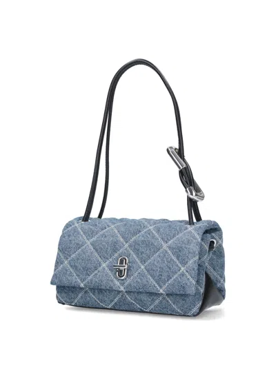 Marc Jacobs Quilted Chain Strap Top Handle Shoulder Bag In Blue