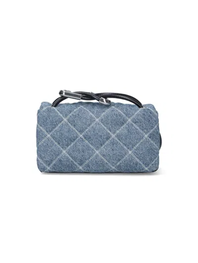 Marc Jacobs Quilted Chain Strap Top Handle Shoulder Bag In Blue