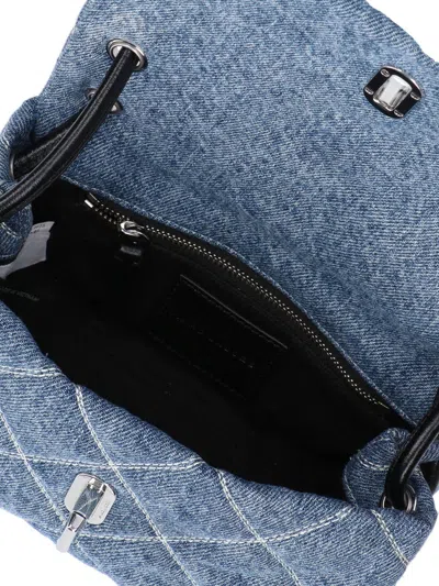 Marc Jacobs Quilted Chain Strap Top Handle Shoulder Bag In Blue