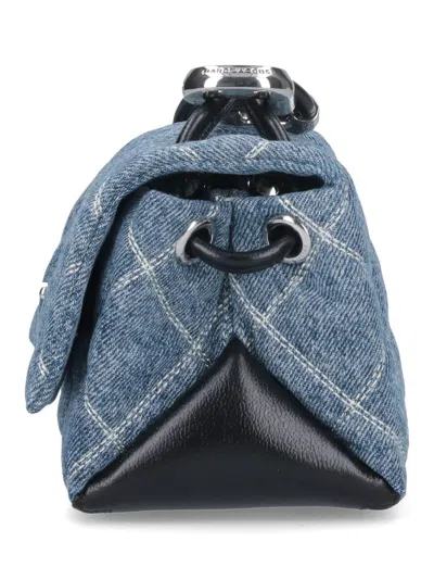 Marc Jacobs Quilted Chain Strap Top Handle Shoulder Bag In Blue