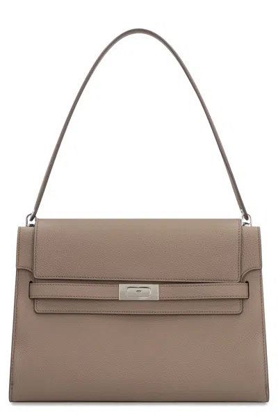 Tory Burch Lee Radziwilli Grande Shoulder Bag In Gray