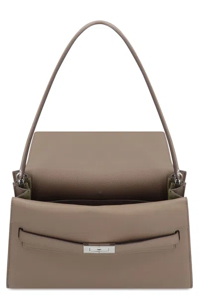 Tory Burch Lee Radziwilli Grande Shoulder Bag In Gray