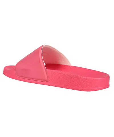 Msgm 15mm Rubber Pool Slide Sandals In Pink