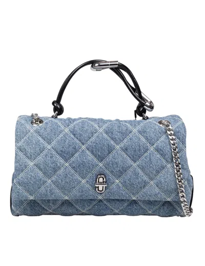 Marc Jacobs Borsa A Mano The Quilted Denim Dual Convertible In Purple