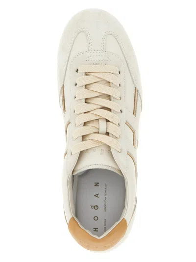 Hogan Nappa Leather Olympia Sneakers In White