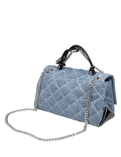 Marc Jacobs Borsa A Mano The Quilted Denim Dual Convertible In Purple